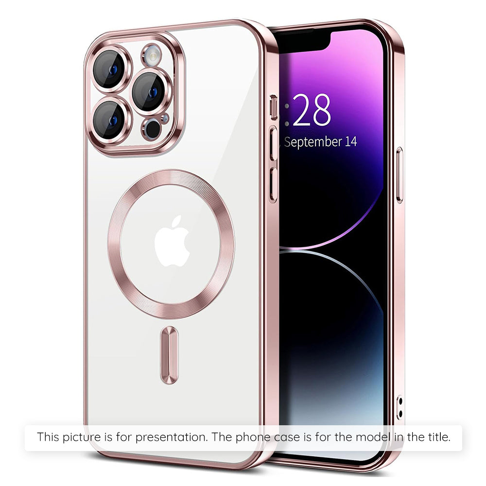 Puzdro MagSafe pre Apple iPhone 17, Techsuit, Luxury Crystal, Ružová