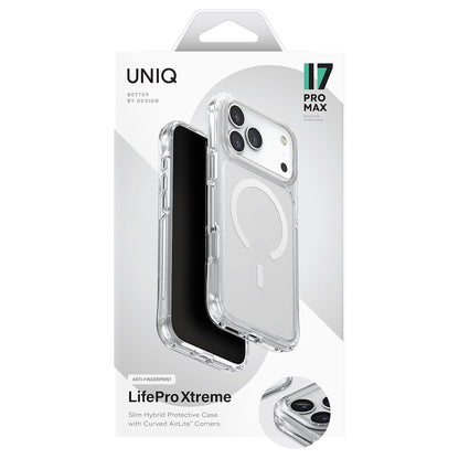 Puzdro MagSafe pre Apple iPhone 17, UNIQ, LifePro Xtreme MagClick, Priehľadné