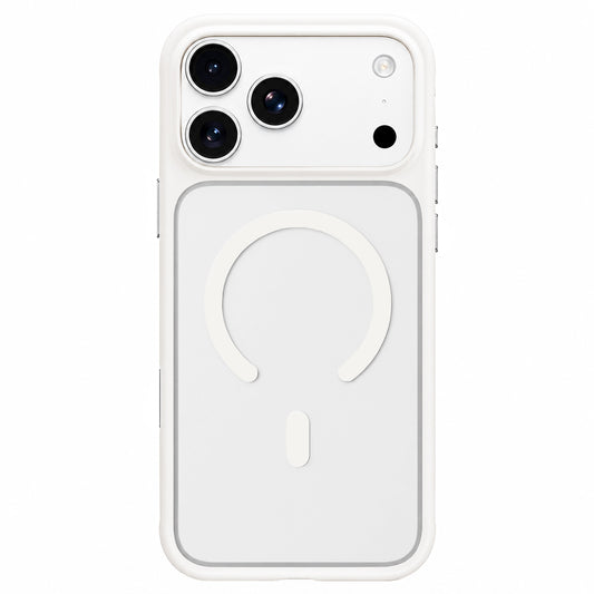 Puzdro MagSafe pre Apple iPhone 18 Pro / 17 Pro, Blueo, šetrné k pokožke, odolné proti pádom, saténovo biele