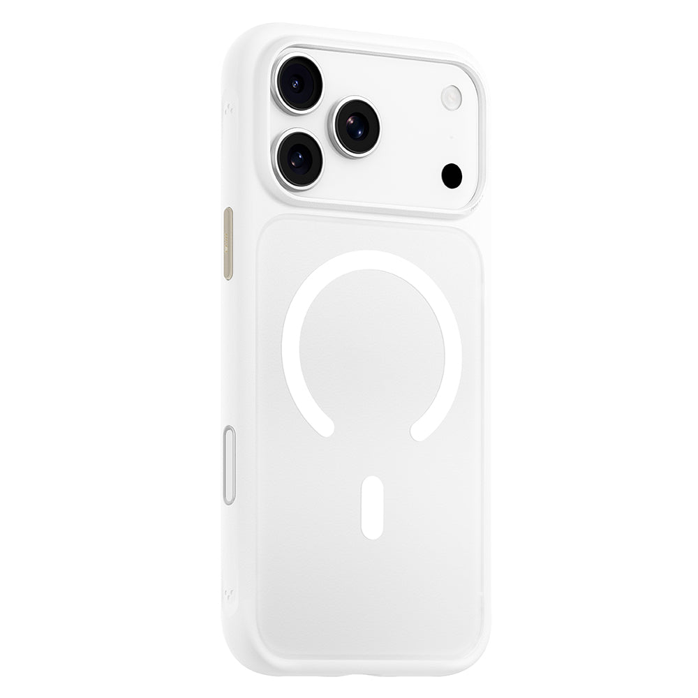 Puzdro MagSafe pre Apple iPhone 18 Pro / 17 Pro, Blueo, šetrné k pokožke, odolné proti pádom, saténovo biele