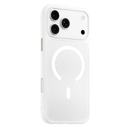Puzdro MagSafe pre Apple iPhone 18 Pro / 17 Pro, Blueo, šetrné k pokožke, odolné proti pádom, saténovo biele