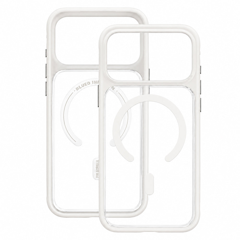 Puzdro MagSafe pre Apple iPhone 18 Pro / 17 Pro, Blueo, šetrné k pokožke, odolné proti pádom, saténovo biele
