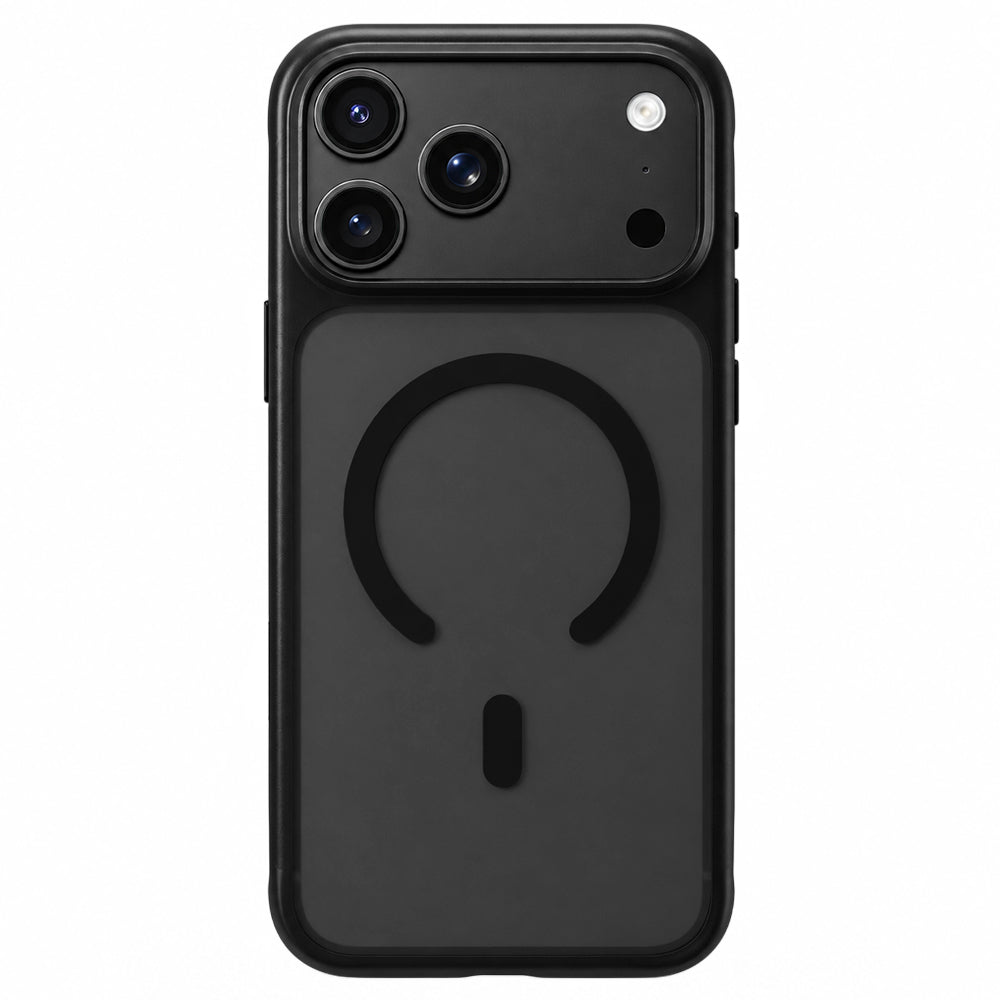 Puzdro MagSafe pre Apple iPhone 18 Pro / 17 Pro, Blueo, šetrné k pokožke, odolné proti pádom, saténovo čierne