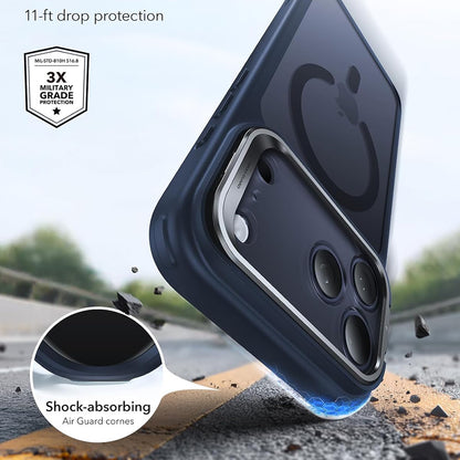 MagSafe puzdro pre Apple iPhone 18 Pro / 17 Pro, ESR, Classic Hybrid Kickstand, Saténovo modrá