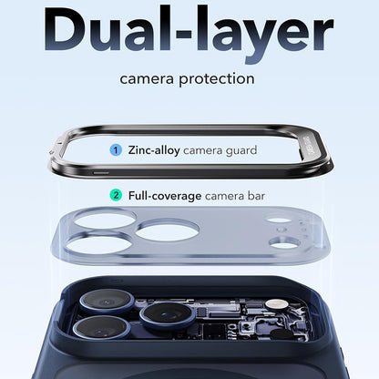 MagSafe puzdro pre Apple iPhone 18 Pro / 17 Pro, ESR, Classic Hybrid Kickstand, Saténovo modrá