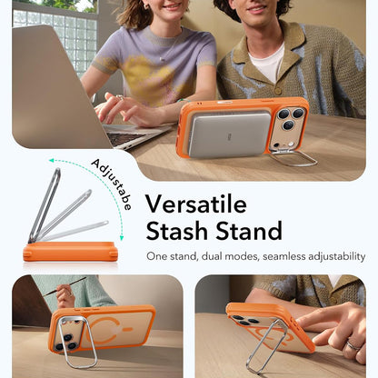 MagSafe puzdro pre Apple iPhone 18 Pro / 17 Pro, ESR, Classic Hybrid Kickstand, Matná oranžová