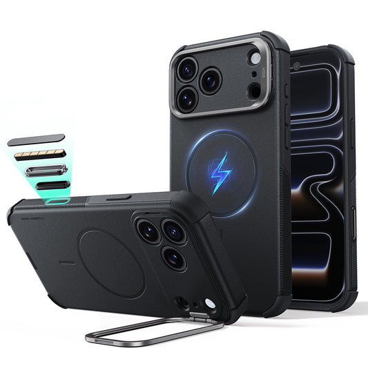 MagSafe puzdro pre Apple iPhone 18 Pro / 17 Pro, ESR, Cyber Armor Kickstand, Čierne