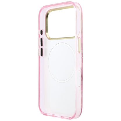 MagSafe puzdro pre Apple iPhone 18 Pro / 17 Pro, Guess, IML Glitter Blossom Roses, Ružové