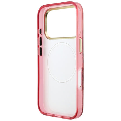 MagSafe puzdro pre Apple iPhone 18 Pro / 17 Pro, Guess, IML Glitter Blossom Roses, Bordová