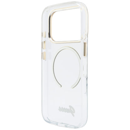 Puzdro MagSafe pre Apple iPhone 18 Pro / 17 Pro, Guess, IML Script Metal, priehľadné