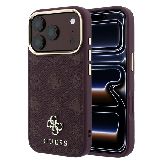 MagSafe puzdro pre Apple iPhone 18 Pro / 17 Pro, Guess, Peony 4G Small Logo, Bordová