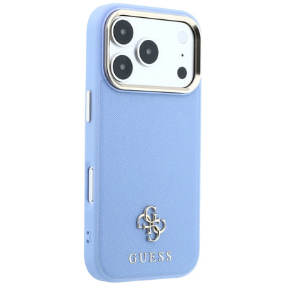 MagSafe puzdro pre Apple iPhone 18 Pro / 17 Pro, Guess, Saffiano Small 4G Classic, Modrá