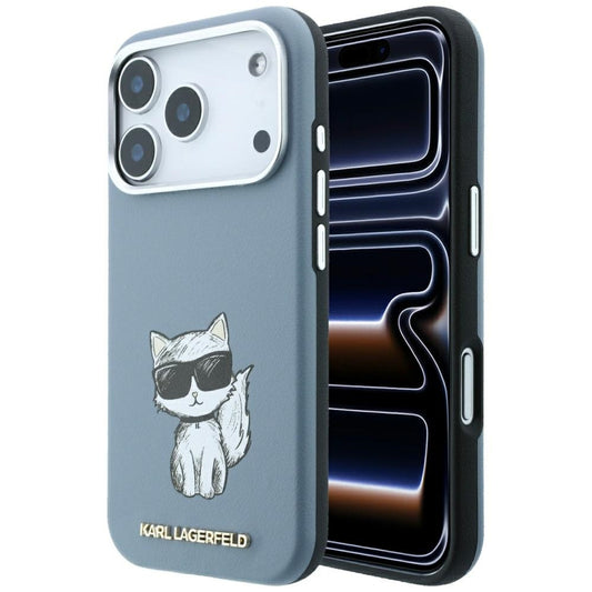MagSafe puzdro pre Apple iPhone 18 Pro / 17 Pro, Karl Lagerfeld, Choupette Sketch, Bleu