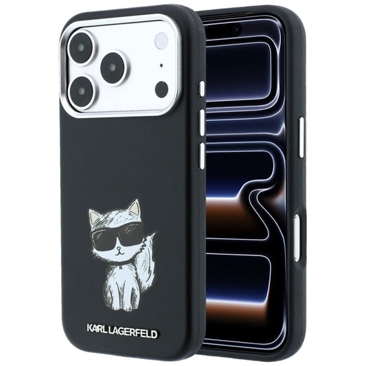 MagSafe puzdro pre Apple iPhone 18 Pro / 17 Pro, Karl Lagerfeld, Choupette Sketch, Čierna