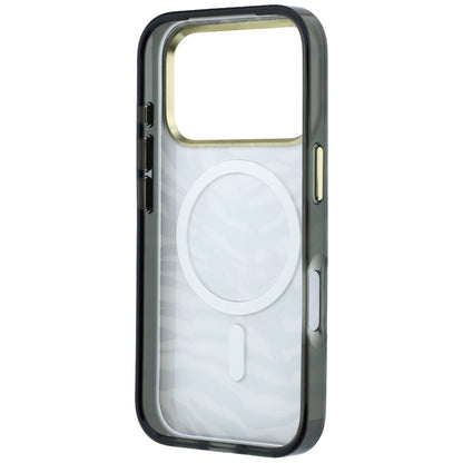 MagSafe puzdro pre Apple iPhone 18 Pro / 17 Pro, Karl Lagerfeld, HC IML Signature Zebra Glitter Gold, Čierne