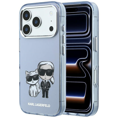 MagSafe puzdro pre Apple iPhone 18 Pro / 17 Pro, Karl Lagerfeld, IML KC Bodies Sketch Print, Modré
