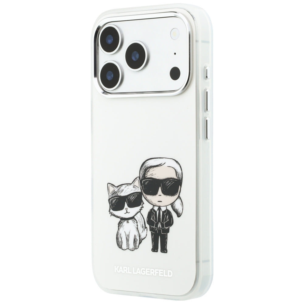 MagSafe puzdro pre Apple iPhone 18 Pro / 17 Pro, Karl Lagerfeld, IML KC Bodies Sketch Print, Béžová