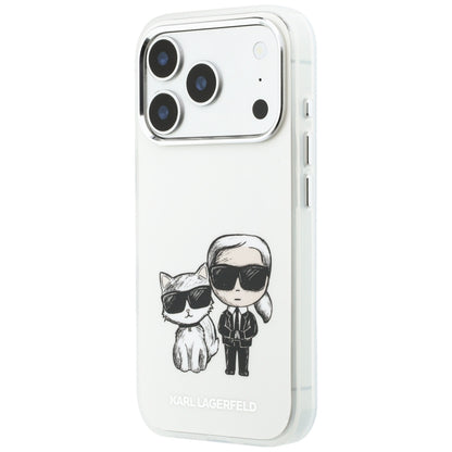 MagSafe puzdro pre Apple iPhone 18 Pro / 17 Pro, Karl Lagerfeld, IML KC Bodies Sketch Print, Béžová