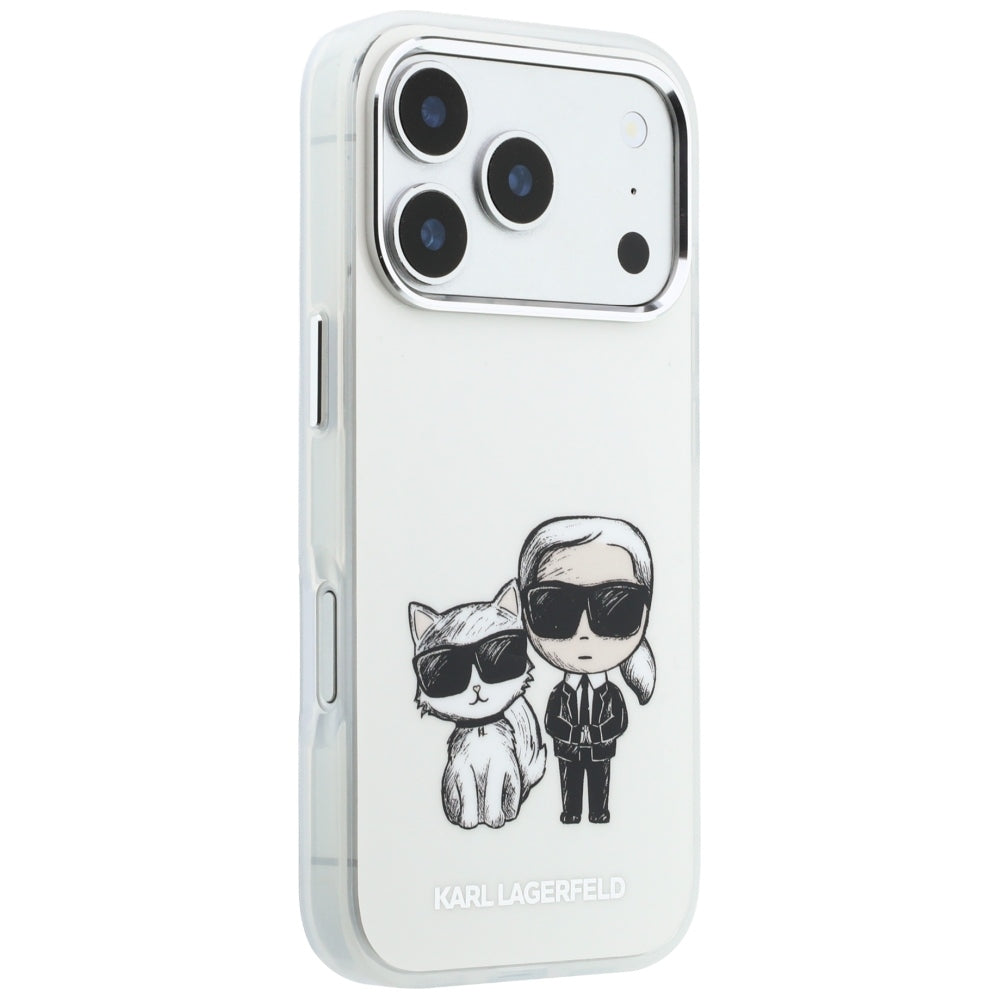 MagSafe puzdro pre Apple iPhone 18 Pro / 17 Pro, Karl Lagerfeld, IML KC Bodies Sketch Print, Béžová
