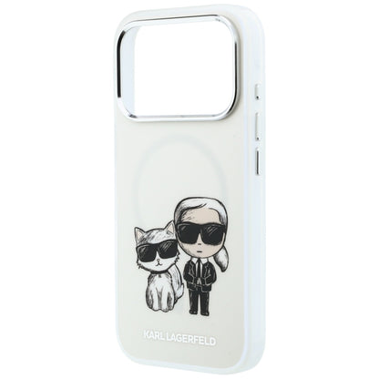MagSafe puzdro pre Apple iPhone 18 Pro / 17 Pro, Karl Lagerfeld, IML KC Bodies Sketch Print, Béžová