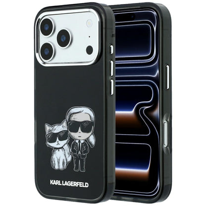 MagSafe puzdro pre Apple iPhone 18 Pro / 17 Pro, Karl Lagerfeld, IML KC Bodies Sketch Print, Čierna