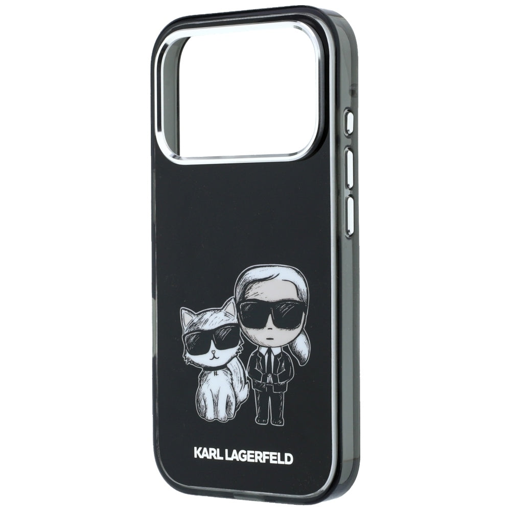 MagSafe puzdro pre Apple iPhone 18 Pro / 17 Pro, Karl Lagerfeld, IML KC Bodies Sketch Print, Čierna