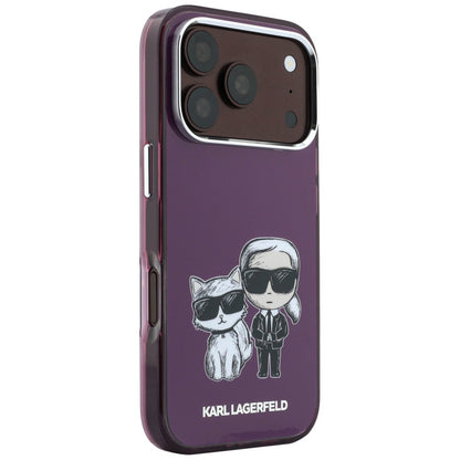 MagSafe puzdro pre Apple iPhone 18 Pro / 17 Pro, Karl Lagerfeld, IML KC Bodies Sketch Print, Bordová