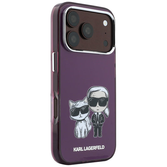 MagSafe puzdro pre Apple iPhone 18 Pro / 17 Pro, Karl Lagerfeld, IML KC Bodies Sketch Print, Bordová