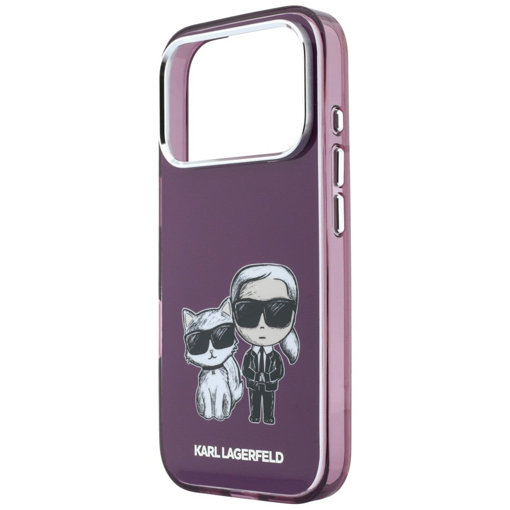 MagSafe puzdro pre Apple iPhone 18 Pro / 17 Pro, Karl Lagerfeld, IML KC Bodies Sketch Print, Bordová