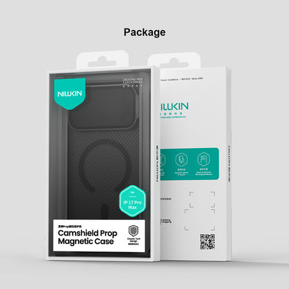 MagSafe puzdro pre Apple iPhone 18 Pro / 17 Pro, Nillkin, CamShield Prop, Čierne priehľadné
