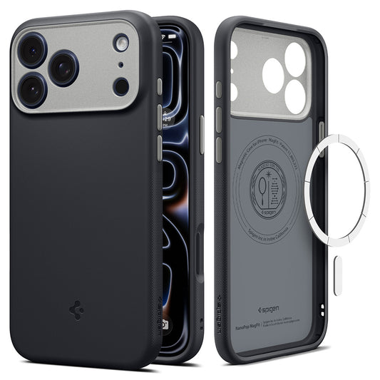 MagSafe puzdro pre Apple iPhone 18 Pro / 17 Pro, Spigen, Caseology Nano Pop, Čierna ACS12177