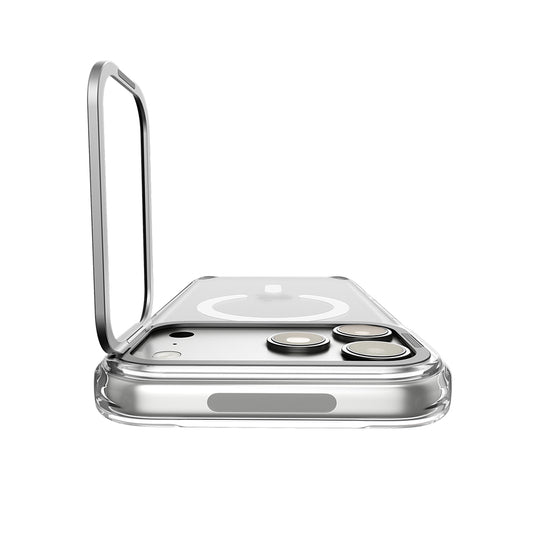 MagSafe puzdro pre Apple iPhone 18 Pro / 17 Pro, Spigen, Ultra Hybrid Optik S, Strieborné priehľadné ACS11921