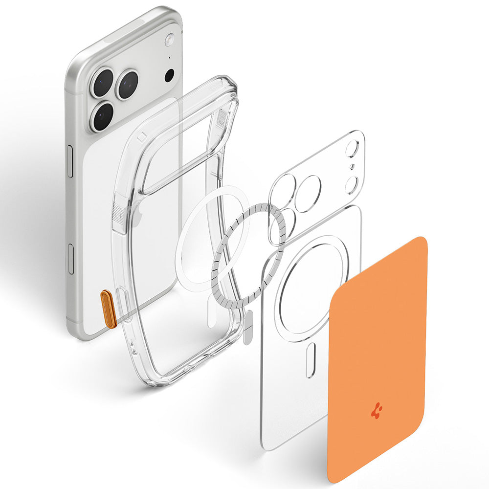 MagSafe Case for Apple iPhone 18 Pro / 17 Pro, Spigen, Ultra Hybrid T, Orange ACS12170
