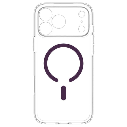 Puzdro MagSafe pre Apple iPhone 18 Pro / 17 Pro, Spigen, Ultra Hybrid, priehľadné bordové ACS12335