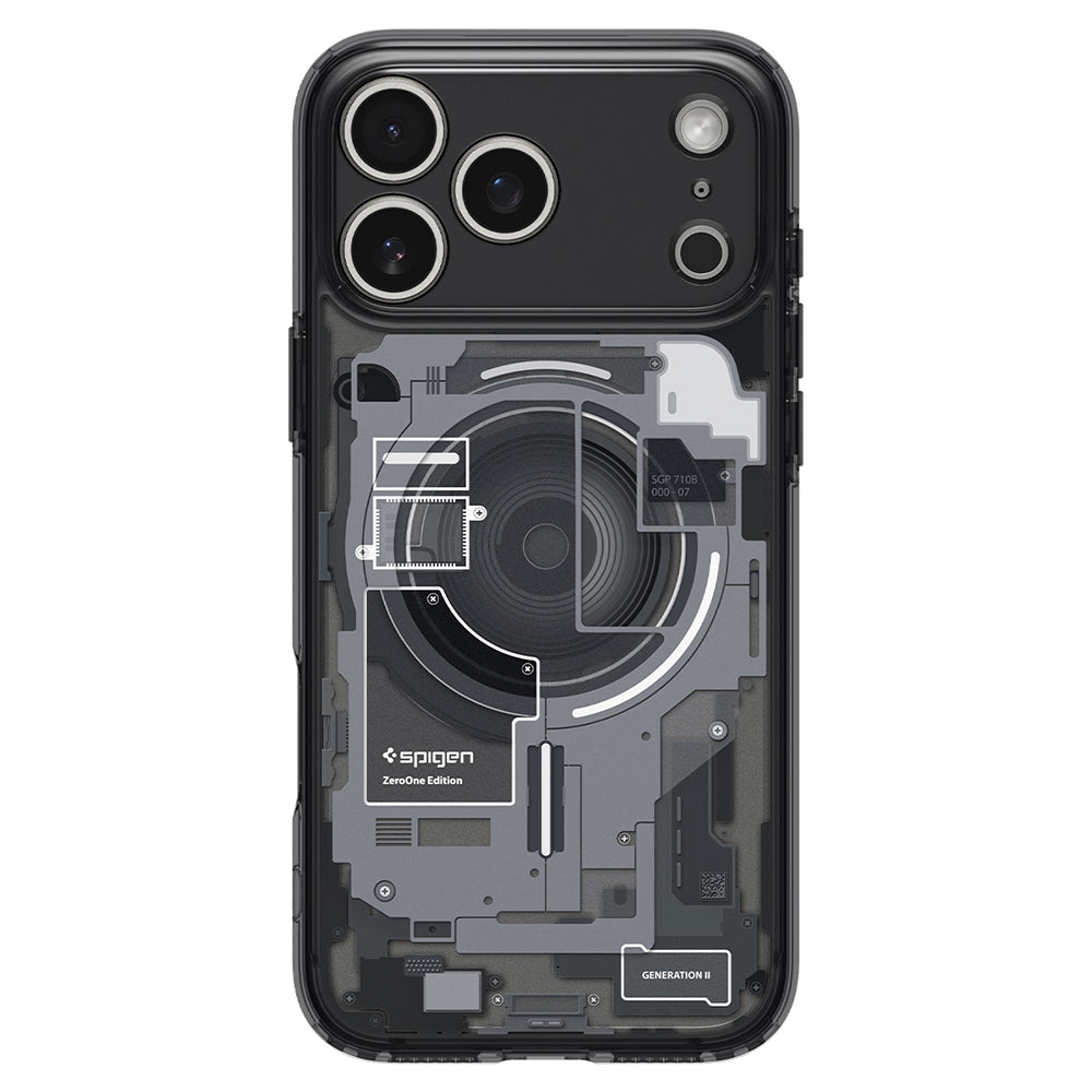 MagSafe Case for Apple iPhone 18 Pro / 17 Pro, Spigen, Ultra Hybrid Zero One, Black ACS12165