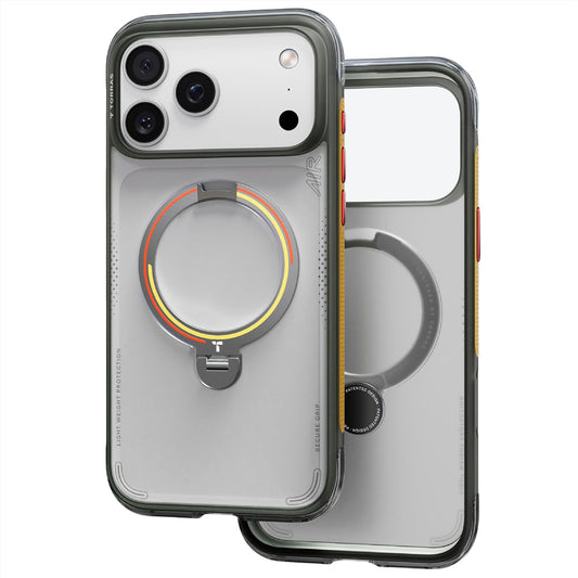 MagSafe puzdro pre Apple iPhone 18 Pro / 17 Pro, Torras, Ostand Q3 Air Football, Sivá