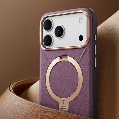 MagSafe puzdro pre Apple iPhone 18 Pro / 17 Pro, Torras, QPRO Leather, čierne