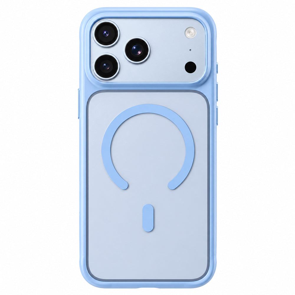 Puzdro MagSafe pre Apple iPhone 18 Pro Max / 17 Pro Max, Blueo, šetrné k pokožke, odolné proti pádom, saténovo modré