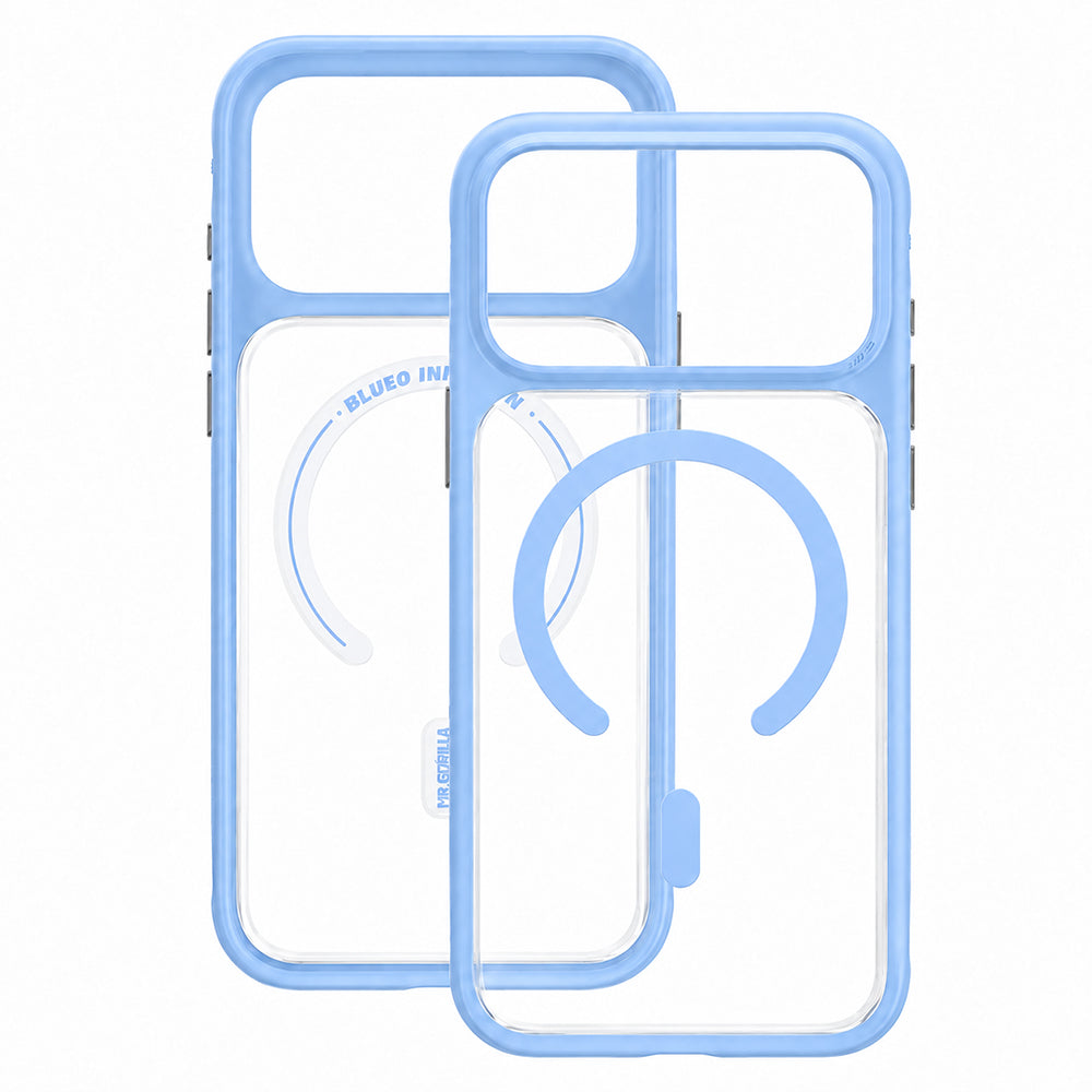 Puzdro MagSafe pre Apple iPhone 18 Pro Max / 17 Pro Max, Blueo, šetrné k pokožke, odolné proti pádom, saténovo modré
