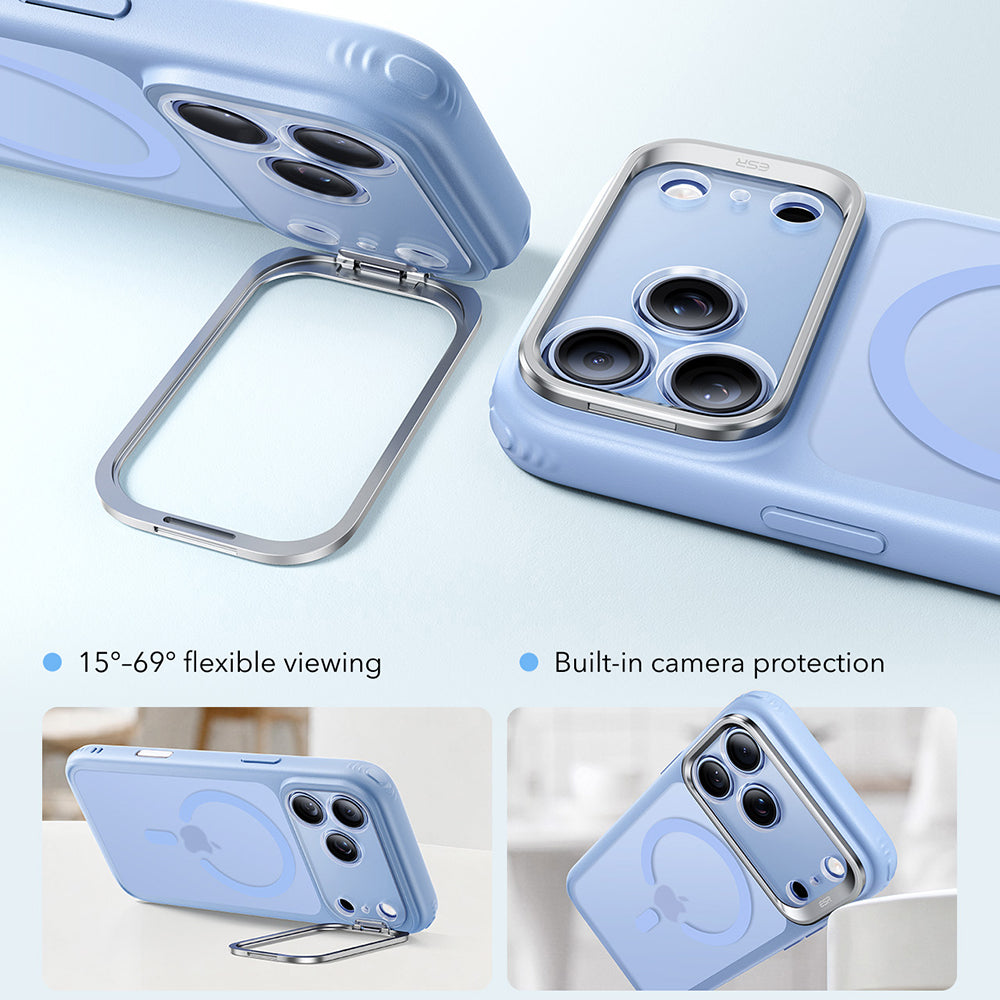 MagSafe puzdro pre Apple iPhone 18 Pro Max / 17 Pro Max, ESR, Classic Hybrid Kickstand, Matná modrá