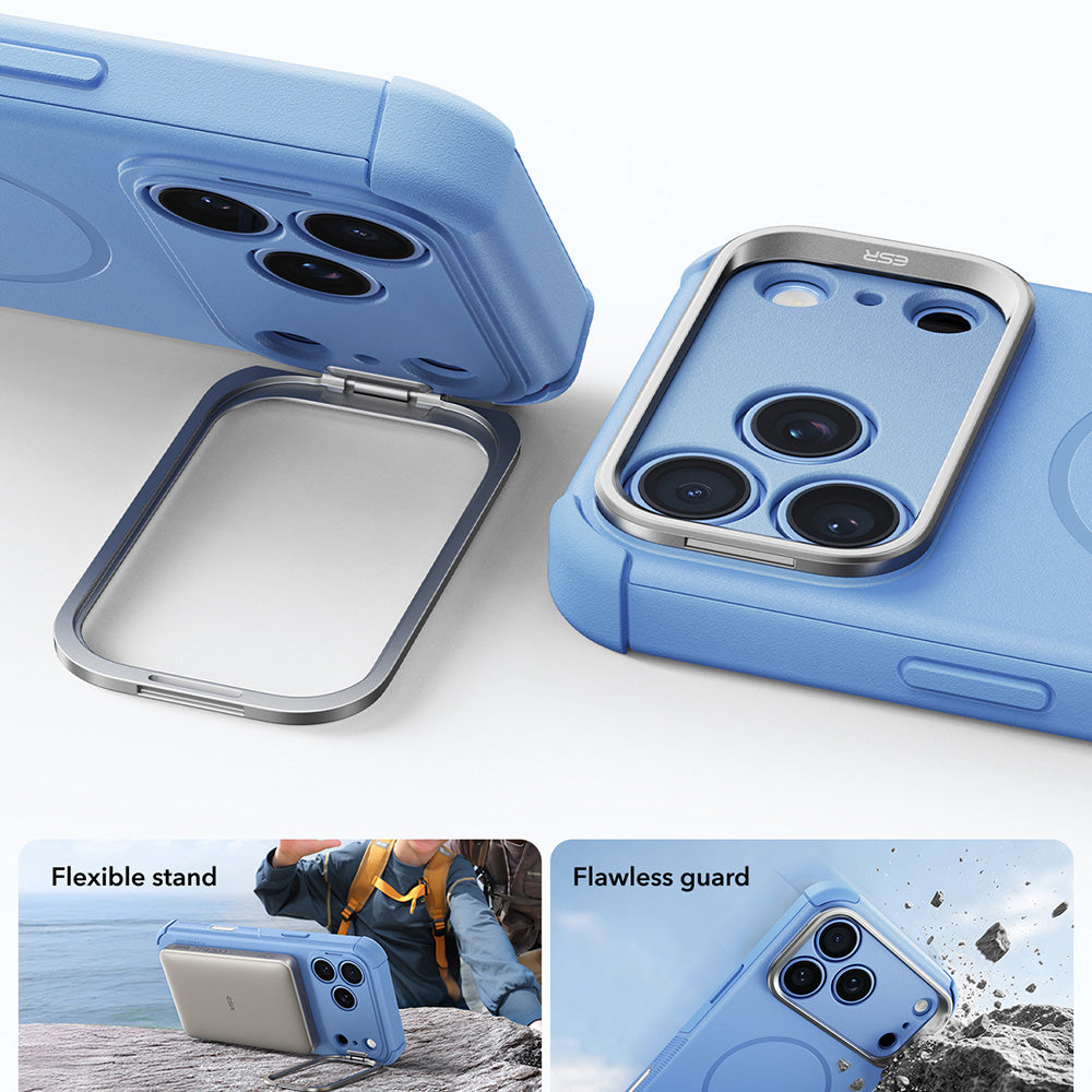 MagSafe puzdro pre Apple iPhone 18 Pro Max / 17 Pro Max, ESR, Cyber Armor Kickstand, Modrá