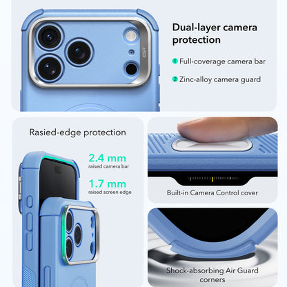 MagSafe puzdro pre Apple iPhone 18 Pro Max / 17 Pro Max, ESR, Cyber Armor Kickstand, Modrá