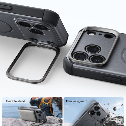 MagSafe puzdro pre Apple iPhone 18 Pro Max / 17 Pro Max, ESR, Cyber Armor Kickstand, Sivá