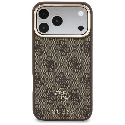 MagSafe Case for Apple iPhone 18 Pro Max / 17 Pro Max, Guess, 4G Cardslot, Brown