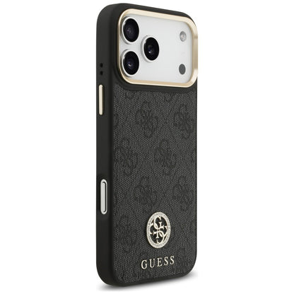 Puzdro MagSafe pre Apple iPhone 18 Pro Max / 17 Pro Max, Guess, 4G Strass Logo, čierne