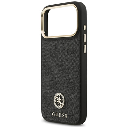Puzdro MagSafe pre Apple iPhone 18 Pro Max / 17 Pro Max, Guess, 4G Strass Logo, čierne