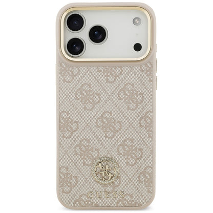 Puzdro MagSafe pre Apple iPhone 18 Pro Max / 17 Pro Max, Guess, 4G Strass Logo, ružové