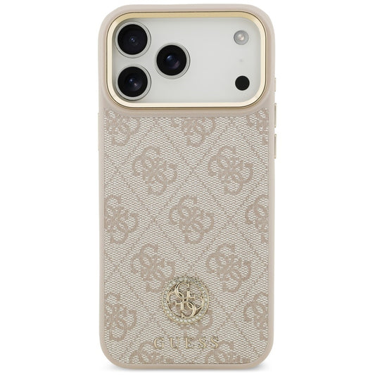 Puzdro MagSafe pre Apple iPhone 18 Pro Max / 17 Pro Max, Guess, 4G Strass Logo, ružové