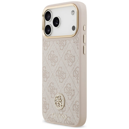 Puzdro MagSafe pre Apple iPhone 18 Pro Max / 17 Pro Max, Guess, 4G Strass Logo, ružové