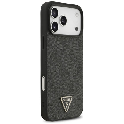 MagSafe puzdro pre Apple iPhone 18 Pro Max / 17 Pro Max, Guess, 4G Triangle Strass, čierne